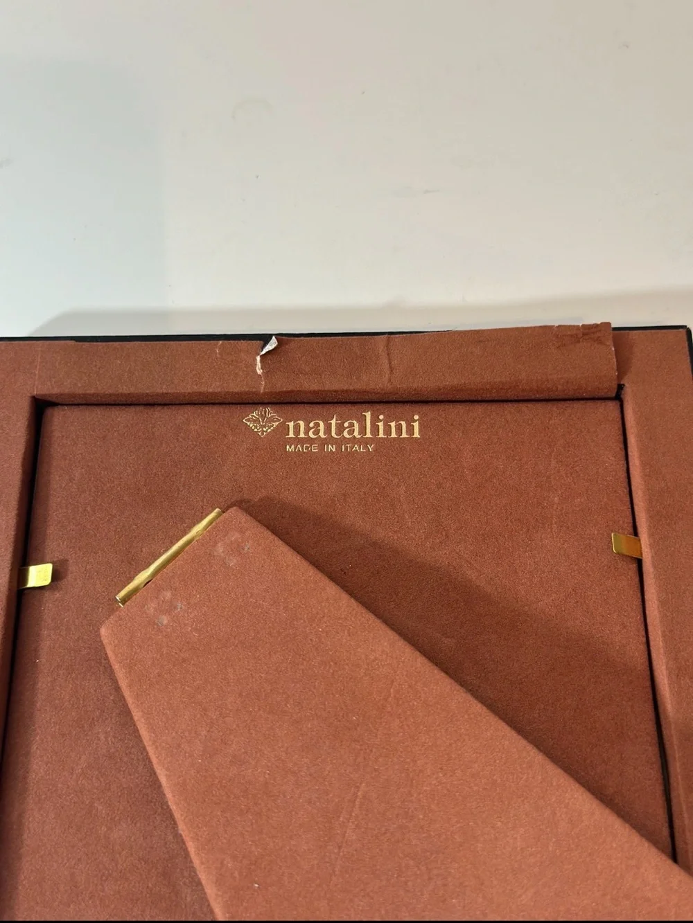 Natalini Made in Italy 5x7 Picture Frame Green Mother of Pearl Mosaic Tabletop
